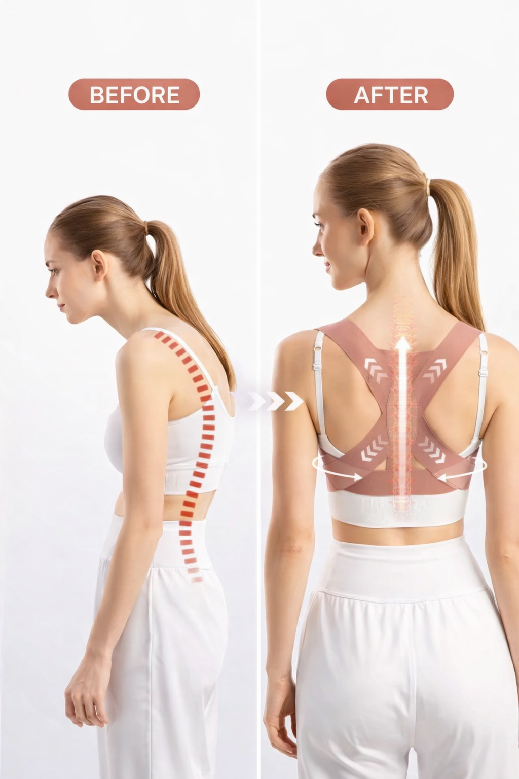 Posteva™ Posture Corrector | End Back & Neck Pain from Desk Work