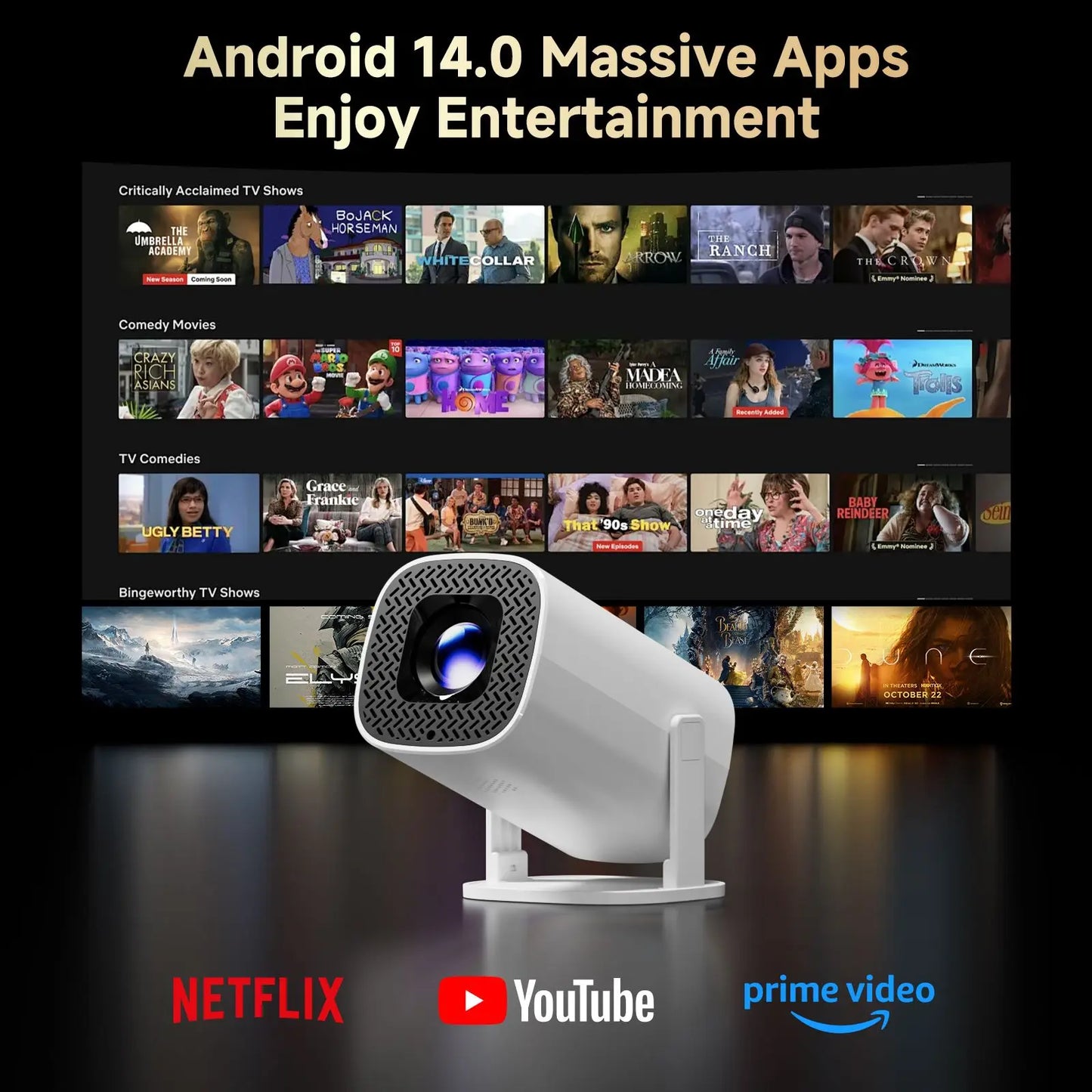 P30PRO Smart Mini Projector