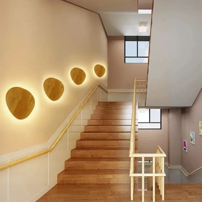 Minimalist Wooden Wall Light