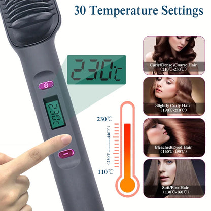SilkComb Pro™ - Anti-Scalding Ionic Hair Straightening Comb