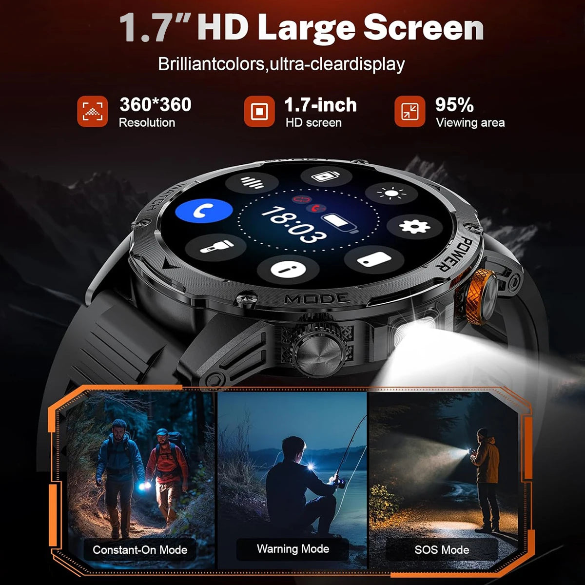 Ironclad Titan™ | Military-Grade Outdoor Smart Watch