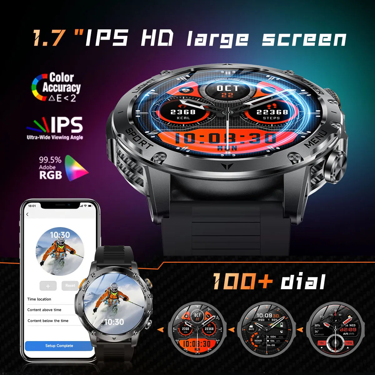 Ironclad Titan™ | Military-Grade Outdoor Smart Watch