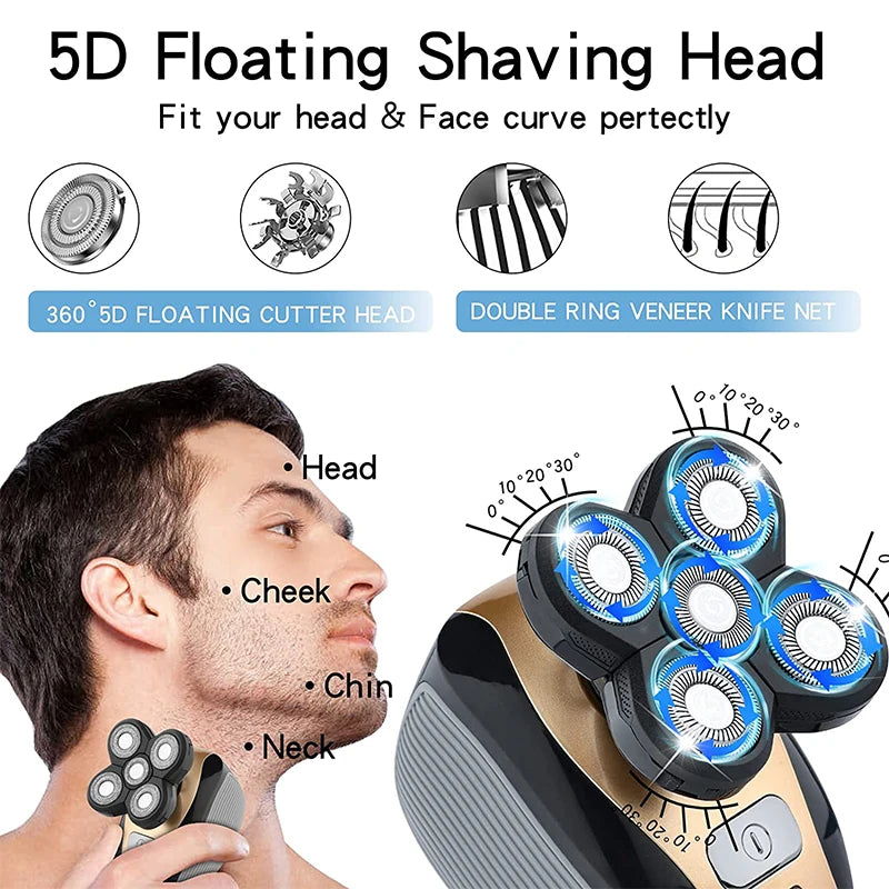 GroomPro 5 in 1 Portable rechargeable Shaver