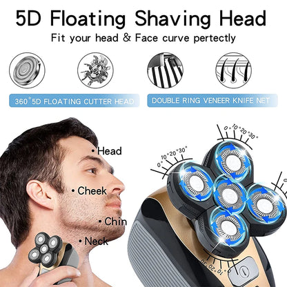 GroomPro 5 in 1 Portable rechargeable Shaver