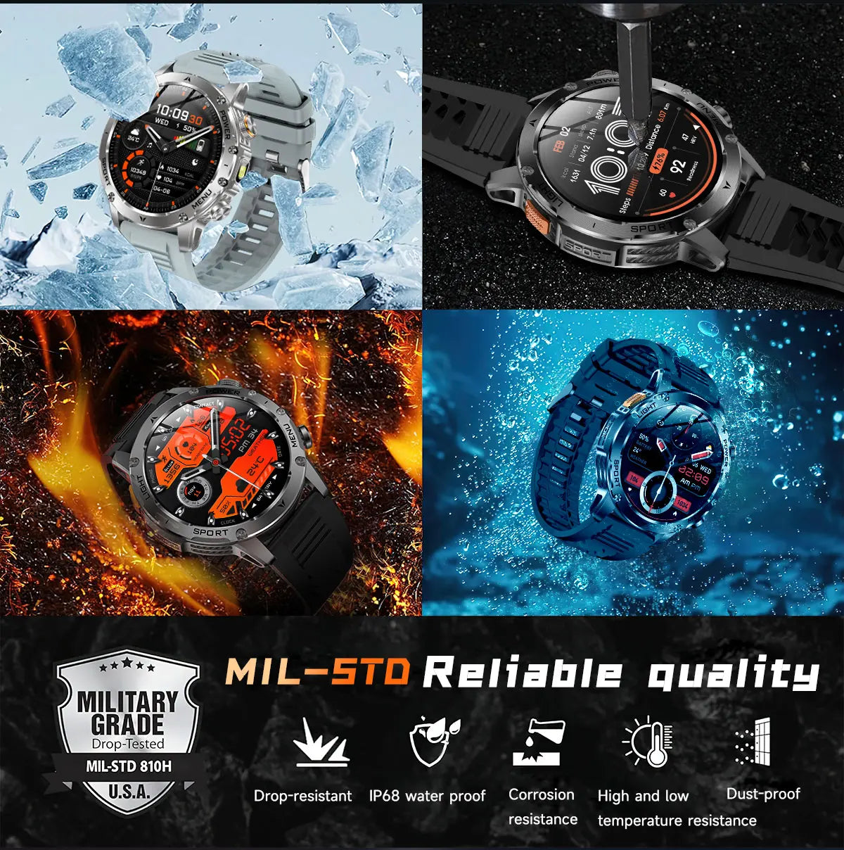 Ironclad Titan™ | Military-Grade Outdoor Smart Watch