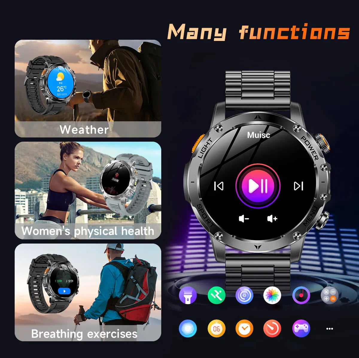 Ironclad Titan™ | Military-Grade Outdoor Smart Watch
