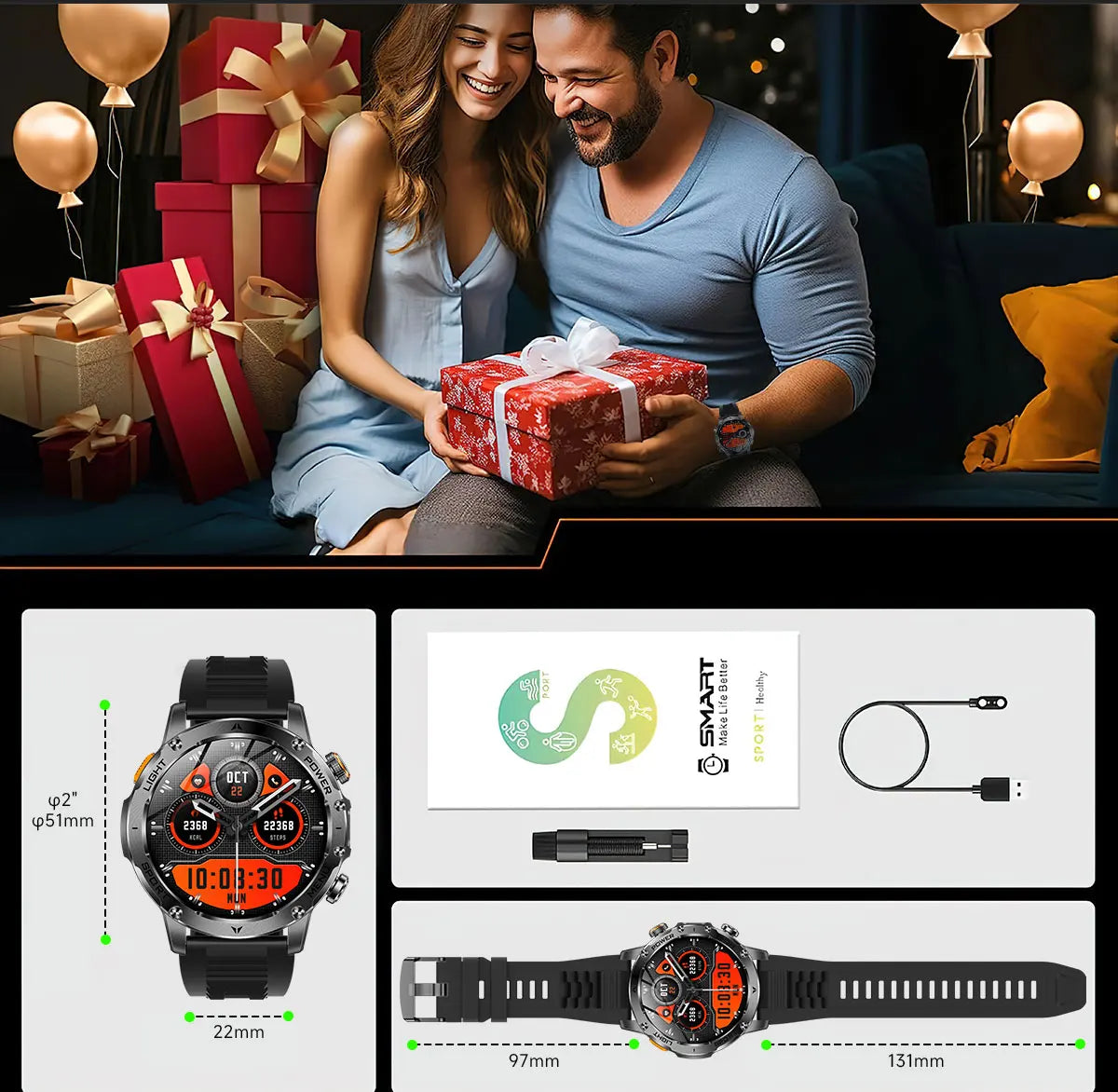 Ironclad Titan™ | Military-Grade Outdoor Smart Watch