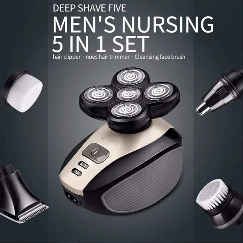 GroomPro 5 in 1 Portable rechargeable Shaver
