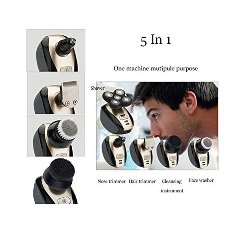 GroomPro 5 in 1 Portable rechargeable Shaver