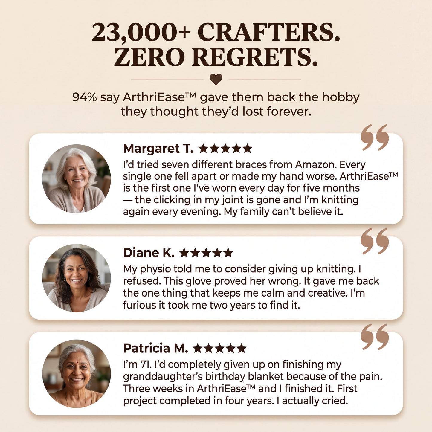 ArthriEase™ - The Knitter's Hand Stabiliser