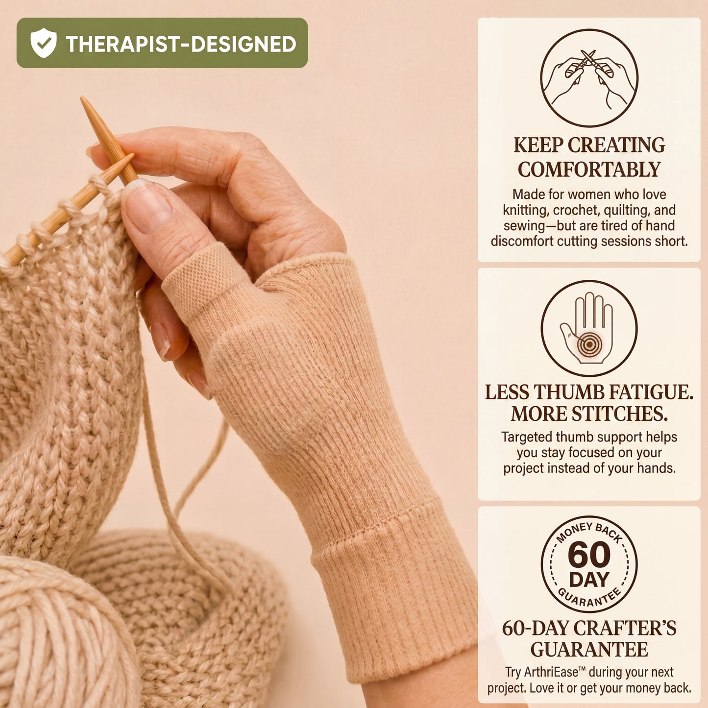 ArthriEase™ – Comfort Crafting Support Glove