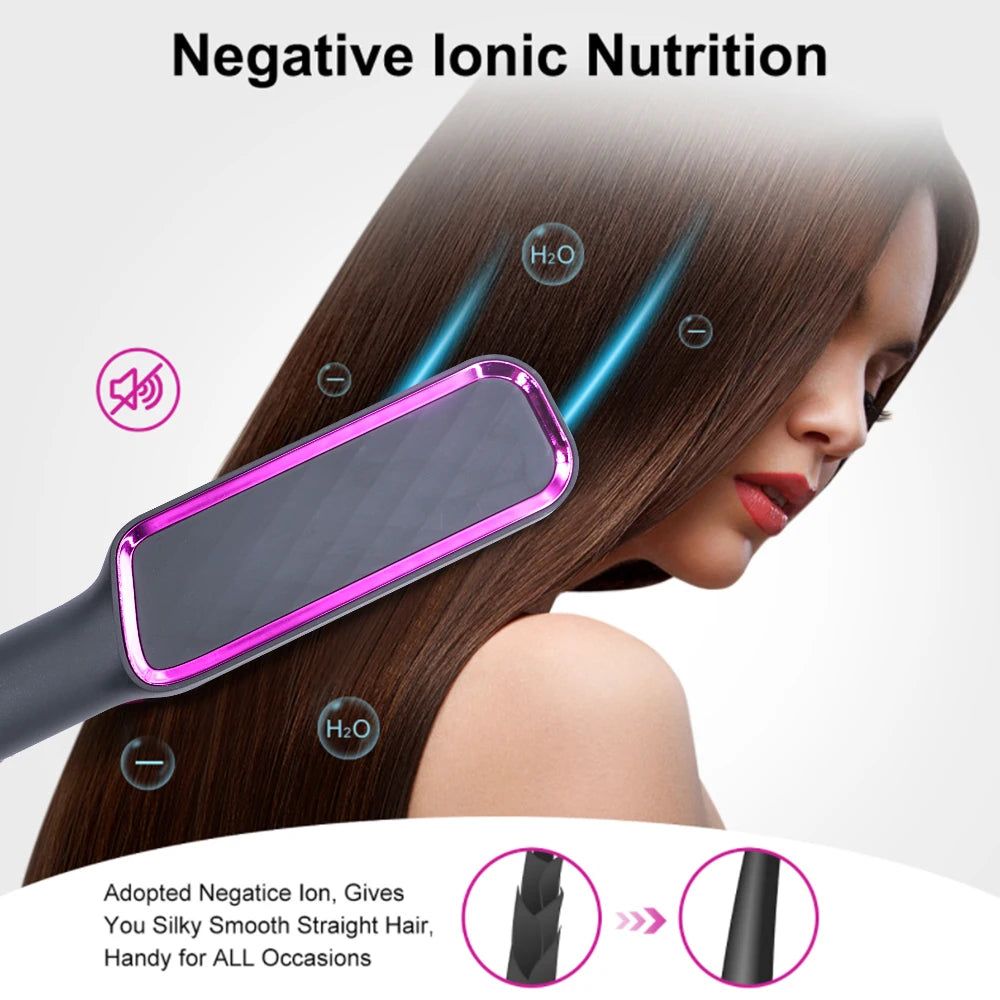 SilkComb Pro™ - Anti-Scalding Ionic Hair Straightening Comb