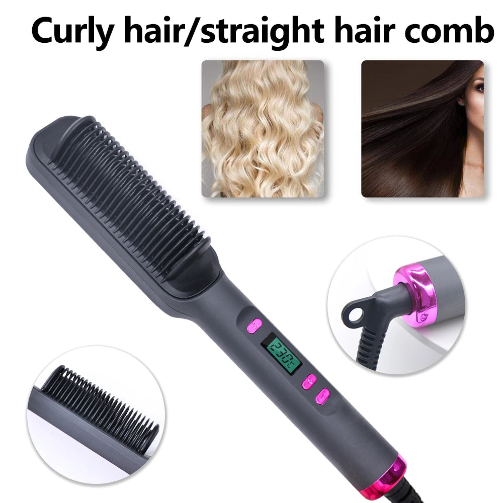 SilkComb Pro™ - Anti-Scalding Ionic Hair Straightening Comb