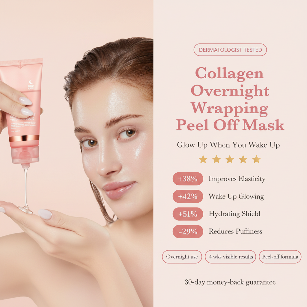 Collagen Mask Premium Ad – Original Model Facing East