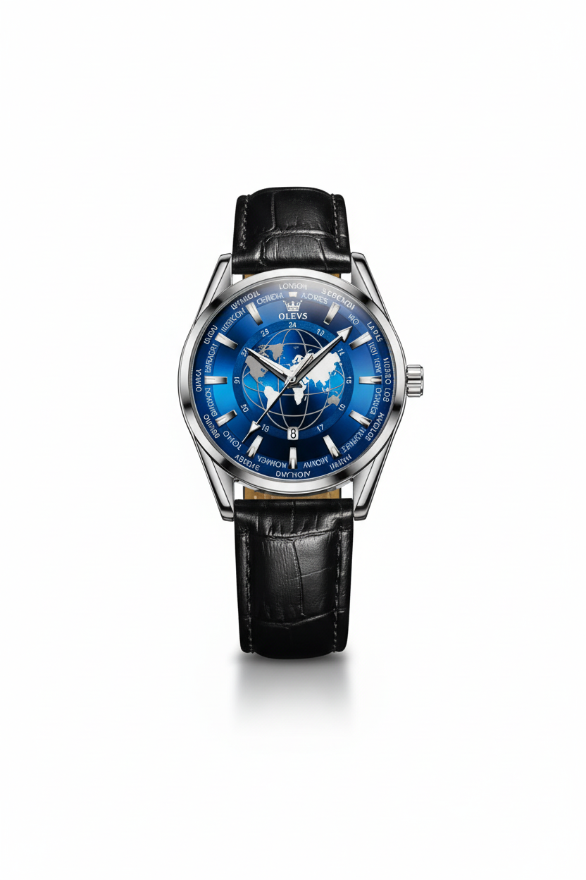 Astrion Olev GlobeMaster™ | Premium Stainless Steel Watch for UAE Professionals