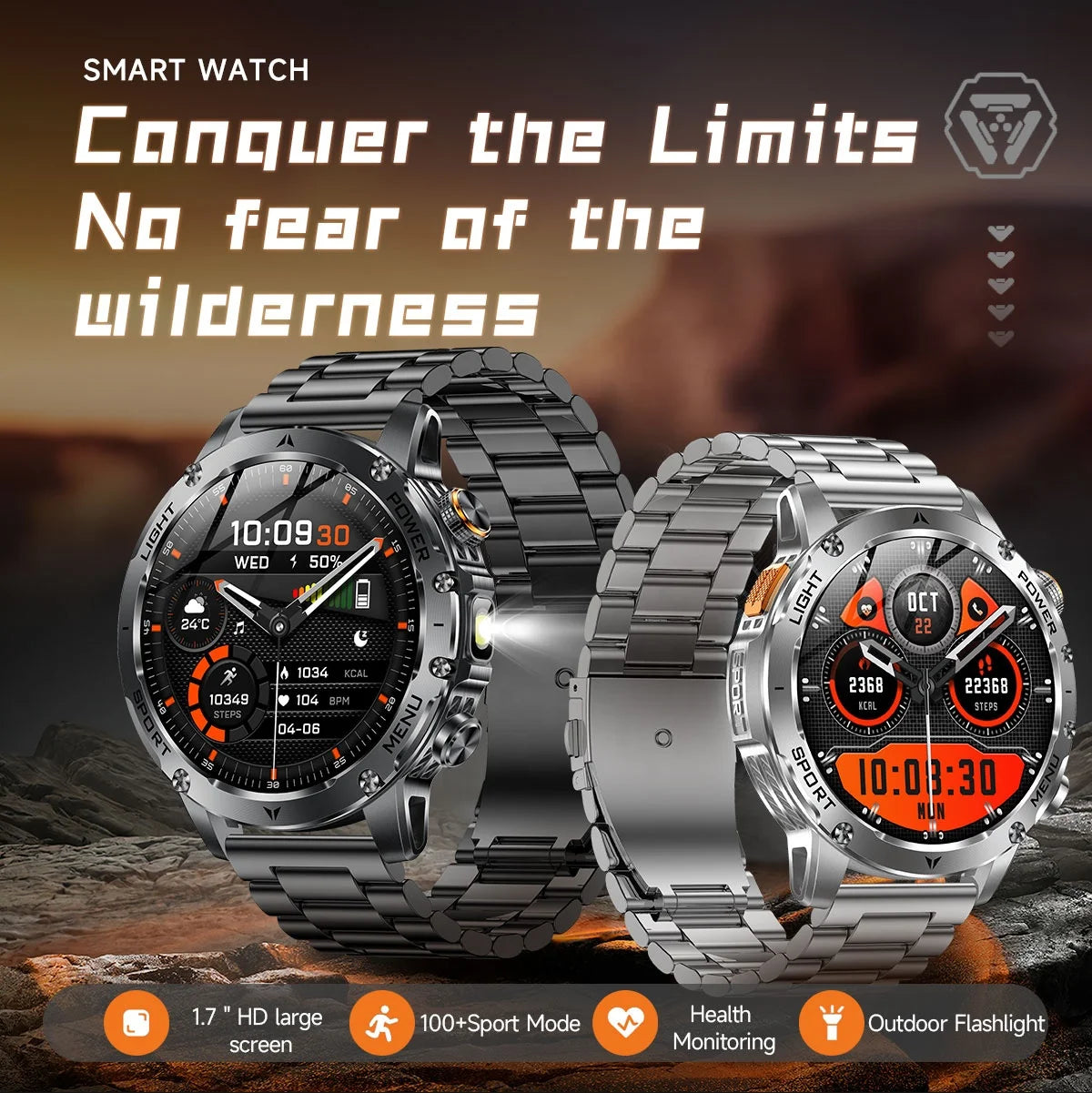 AK87 Sentinel™ | Rugged Bluetooth Calling Smart Watch